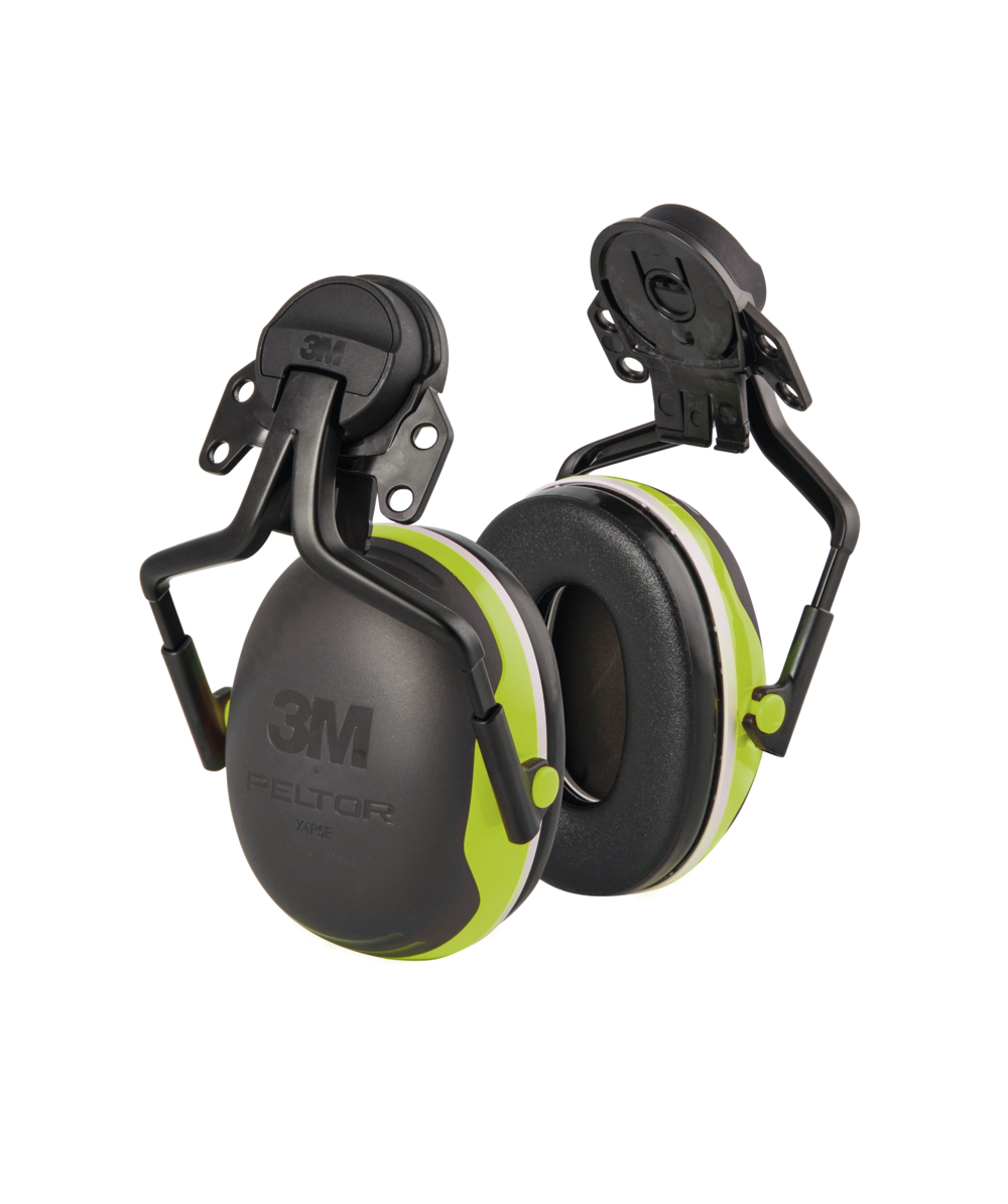3M Peltor protection auditive  coquilles X4  fixer sur le casque, Vert fluo, XX74254