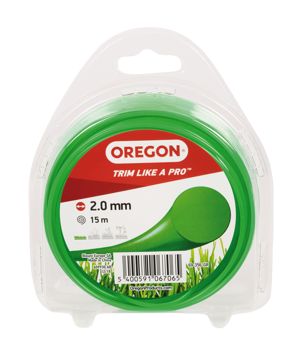 Fil de coupe Coloured Line Oregon paisseur de fil 2.0 mm, Longueur 15 m, Vert, paisseur de fil 2,0 mm, 69-356-GR