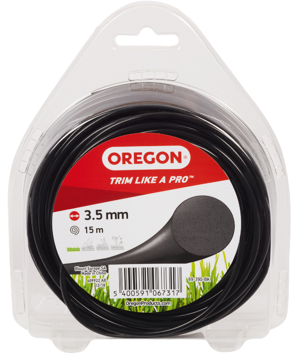 Fil de coupe Coloured Line Oregon paisseur de fil 3,0 mm, Longueur 15 m, Noir, paisseur de fil 3,5 mm, 69-390-BK